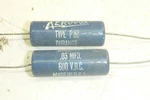 Nos Pair Blue Molded Aerovox Duranite .03 Mfd 600 Vdc P88 Tone Capacitors Unspecified. Price: $19.00.
