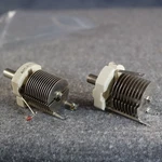 Ef Johnson & Hammarlund Ceramic Variable Capacitors 2-54 4-105 Pico Farad #8 Used. Price: $18.95.