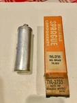 Audiophile Sprague TVL-2735 Capacitor Nos 350WV, 100MFD-40MFD-4MFD, 100MFD/50WV New. Price: $39.95.