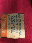 TVL-4578 40-20-10-10 Mf 300-300-300-300V Sprague Twist-lok Capacitor Nos New. Price: $9.60.