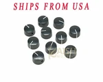 10X Vintage Barrel Guitar Round Amplifier Knobs W/ Set Screw Black New. Price: $12.99.