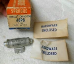 Nib New Old Stock Vintage Sprague Hypass Capacitors 1MF 600 Wvdc 20 Amp # 48P8 Unspecified. Price: $39.00.