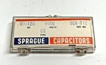 Vintage Sprague 5GA-T12 Ceramic Disc Capacitors .000120MF 1000V Cera-mite New. Price: $22.00.