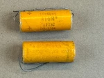 2 Nos Vintage 1960/1964 Sprague Atom Capacitors 8 Uf 450V TVA-1704 Open. Price: $30.00.