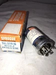 (nos) Sprague TVL-3719.10 Twist-lok Electrolytic Component In Box Open. Price: $30.00.