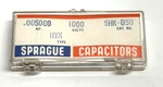 Vintage Nos Sprague Hyk 5HK-D50 Ceramic Capacitor .005UF 1000V New. Price: $22.00.