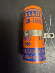 Mallory Paper Capacitors Model TCN-1550 Nos 500 Mfd At Vnp For. Price: $59.95.