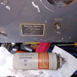 1940'S Western Electric KS-8677 Audio Condenser Capacitor, 20/20 Mfd 300+VDC Used. Price: $49.95.