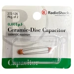 Radio Shack #272-126 Ceramic Disc Capacitor 0.001PF 500WVDC -new. Price: $5.03.