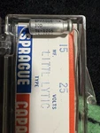 Littl Lytic TE-1205 30D Sprague Capacitor 15-25 Dc Made In Usa New Old STOCK.1PC. Price: $30.00.