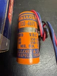 Mallory Paper Capacitors Model TCD-4975 Nos 80-40 Mfd At 150-150 Vdc For. Price: $59.95.