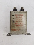 Vintage Cornell Dubilier TJ6040 Oil Capacitor Mfd 600 Vdc 4UF #1 Used. Price: $21.21.