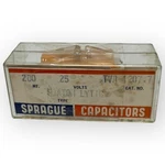 200UF, 25VDC Sprague Atom TVA-1207.7 Axial Capacitor 25V, 25DC, Lot Of New. Price: $50.56.