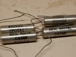General Instruments .068 Uf Mfd 600 Vdc Capacitors Qty 4 Nos New. Price: $25.00.