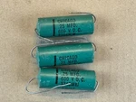 3 Chicago Greenie .25 Uf 600V Capacitors Tube Tone Caps Test Great Long Leads Used. Price: $45.00.