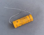 Nos Sprague 30 Uf 150V Electrolytic Capacitor Atom Axial Lead Cardboard Cover Open. Price: $9.00.
