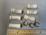 (6) Vintage Nytronics Type Ct 0.1UF 10% 1000VDC Ceramic Case Foil Capacitor Used. Price: $29.95.