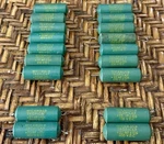 Lot Of 18 Micamold Tropicap 400 Vdc Capacitors .22MF +/- 10% Green Untested Used. Price: $17.95.