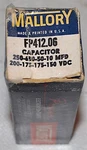 Mallory # FP412.06 250-650-50-10 Mfd 250-175-175-150 Vdc Capacitor New Surplus. Price: $11.95.