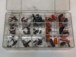 80+ Assorted Vintage Capacitors And Resistors Organizer Case, Sprague & More New. Price: $59.99.