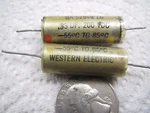 One Western Electric 0.33 Uf 200V Low Esr Paper In Oil Capacitor Used. Price: $31.47.