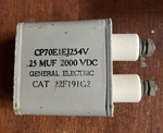 General Electric .25 Mfd 2000 V/dc Paper In Oil Capacitor Nos New. Price: $6.99.