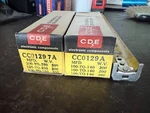 Pair Of Vintage Cornell Dubilier Cde Motor Start Capacitors CC0129A 200WV Nos Open. Price: $36.00.