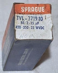 Sprague Twist-lok TVL-3719.10 80-2-25 Uf 450-350-25 Wvdc Capacitor New Surplus. Price: $10.45.