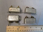 (4) High Voltage Oil Filled Capacitors 0.1 / 0.25 0.5UF 600VDC Used. Price: $19.95.