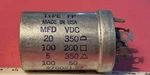 Mallory Can Capacitor FP419.649. 350/350/200/50 Used. Price: $9.00.