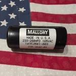 233-280MFD 165VAC 235-9550-04A Mallory Capacitor ***free Year Warranty*** New. Price: $42.99.