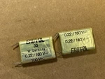Nos Vintage .22 Uf 160V Erofol Guitar Amp Tone Capacitors Test Good (qty Open. Price: $7.00.