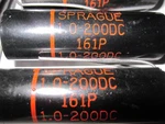 Sprague Capacitor 1.0 - 200 Dc 161P New. Price: $75.00.