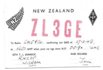 Qsl Radio ZL3GE Royal New Zealand Air Force Wigram 1949 Amateur Dimmock Dx Swl Unspecified. Price: $6.00.