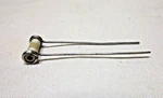 (10) Nos Erie "dog Bone" Ceramic Capacitors, #301161, 5.0 Picofarads +/- 10% New. Price: $5.50.