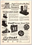 1927 Print Pilot Electric Mfg Brooklyn Ny Radio Redi-blox Vernier Drum Dials Used. Price: $9.95.