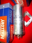 Vintage Mallory Capacitor FP454.4A Section Can 475,130 350,20 350,10 Unspecified. Price: $34.95.