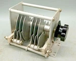High Power E.f. Johnson Dual Section Variable Capacitor 12-50PF 4500V New. Price: $99.00.