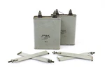 7030-8 Sprague Oil-filled Capacitor Matched Pair 10-600DC Western Electric Era Used. Price: $250.00.