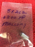 Mallory Axial Polystyrene CAPACITOR6200PF SX262 Nos New. Price: $5.25.