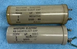 Pair Western Electric KS-14330 1000UF 60V Electrolytic Capacitors 1962-63 Tested Used. Price: $49.99.