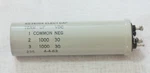 Western Electric Electrolytic Multi Section Can Capacitor 1000UF 30V Dual Nos Used. Price: $135.00.