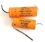 Lot 2 Vintage Sprague TVA-1711 And TVA-1714 Capacitors Used. Price: $15.00.