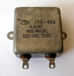 Tobe Capacitor 3.0MF 400 Wvdc 600VDC Sealed Package Nos New. Price: $10.00.