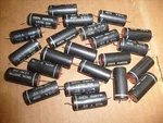 General Instruments 10 Lot Black 400 Vdc Capacitors .22 At 20% Used. Price: $47.50.