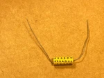 Nos Vintage 1960S Sprague .1 Uf 100V Yellow Film Capacitor Tests Good Bass Tone Open. Price: $10.00.