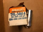 Nos Nib Sprague 60 + 140 Uf 200V/150V/150V TVL-3461.4 Can Capacitor Unspecified. Price: $15.00.