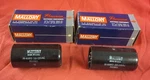 Pair Mallory PSU3815 110/125VAC 38-46MFD Capacitors New Old Stock In Boxes. Price: $26.99.