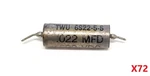 Lot Of 72 Vintage Twu 6S22-5-5 0.022 Mfd 600VDC Capacitors Guitar Tone Caps Used. Price: $84.99.