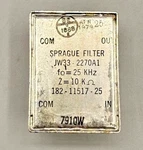 Sprague JW33-2270A1 Band-pass Filter 25 Khz 10 Military Nos Rare Open. Price: $29.99.
